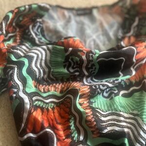 PrettyLittleThing Multicolor Patterned Top